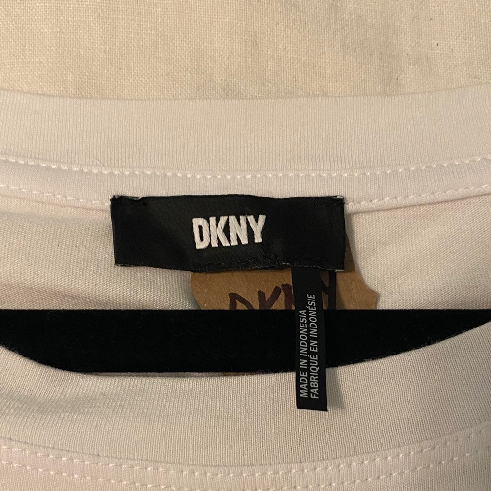 DKNYC White Short Sleeve Puff Top XL - Picture 3 of 5